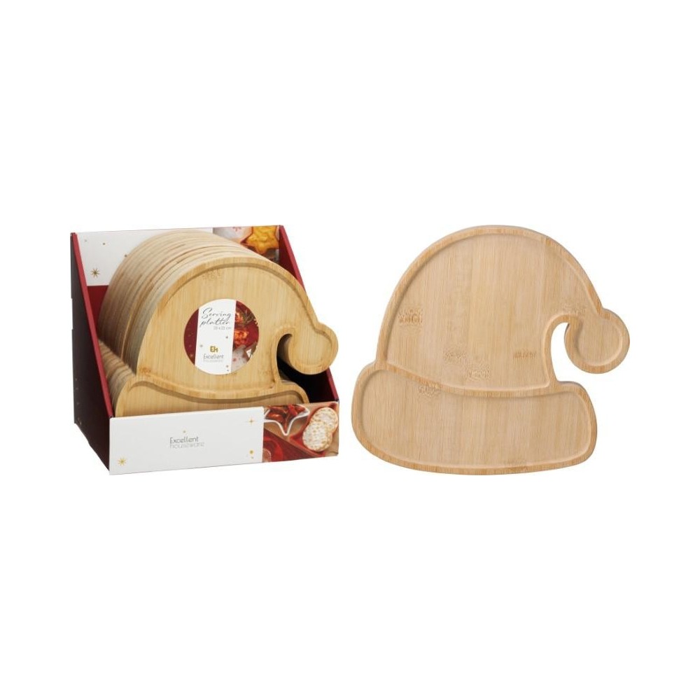 VASSOIO LEGNO FORMA CAPPELLO H.23